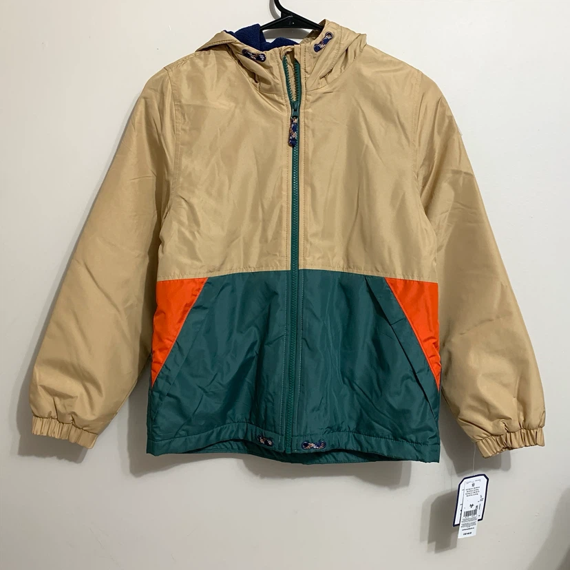 Kids Fall Jacket Water Resistant Fleece Lined Rain Coat NEW - photo 3