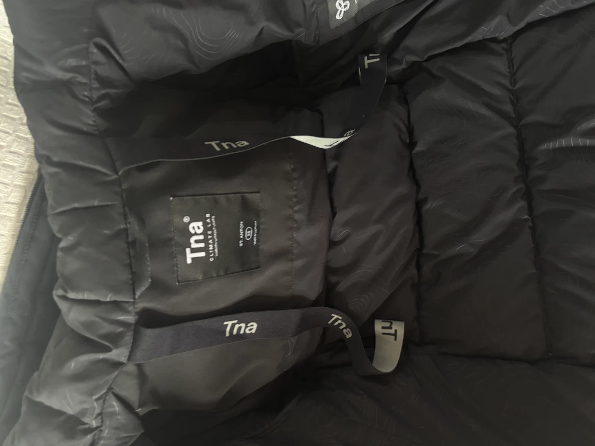Tna Climate Lab Black Puffer Winter Coat - photo 2