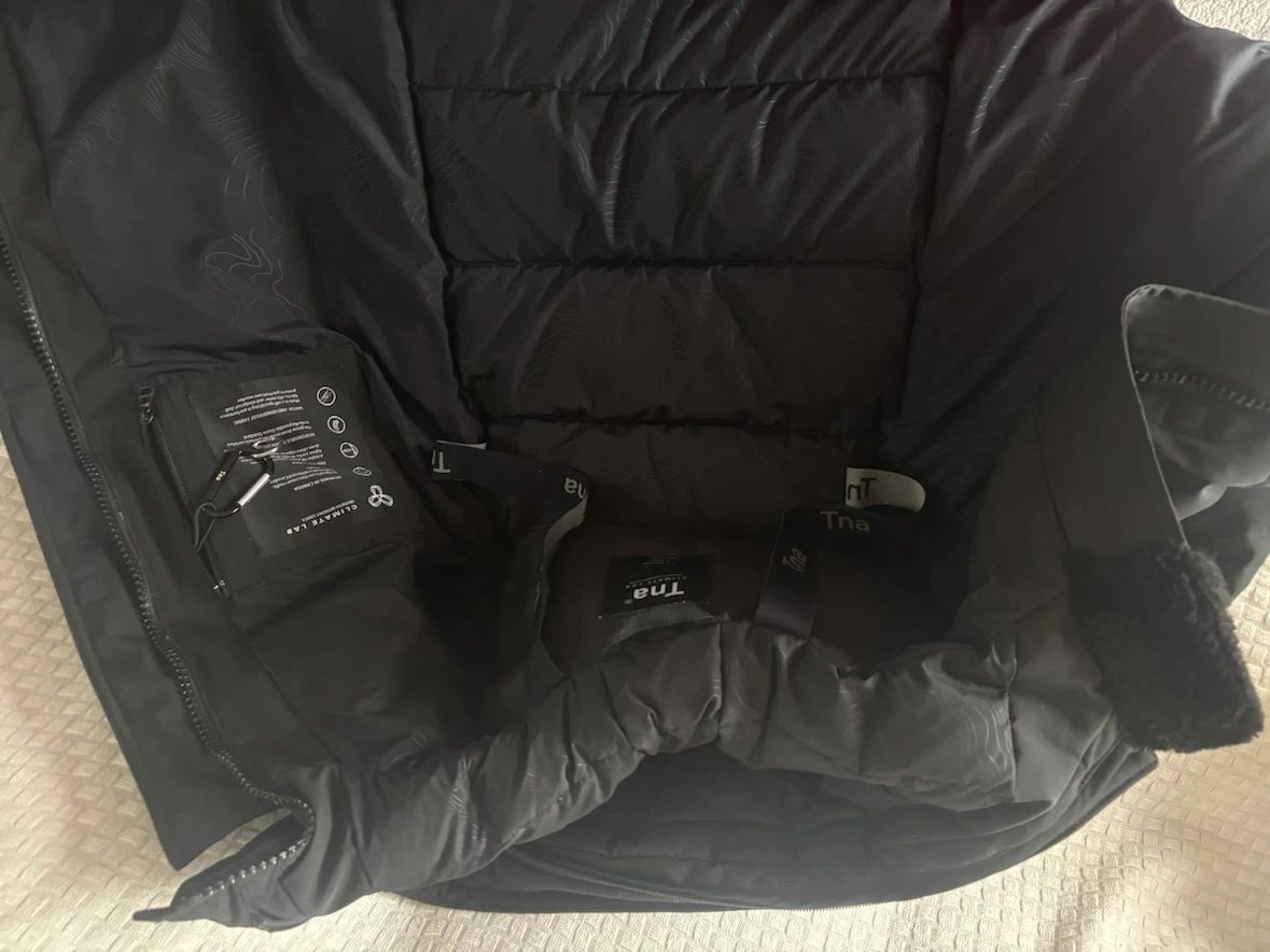 Tna Climate Lab Black Puffer Winter Coat - photo 3