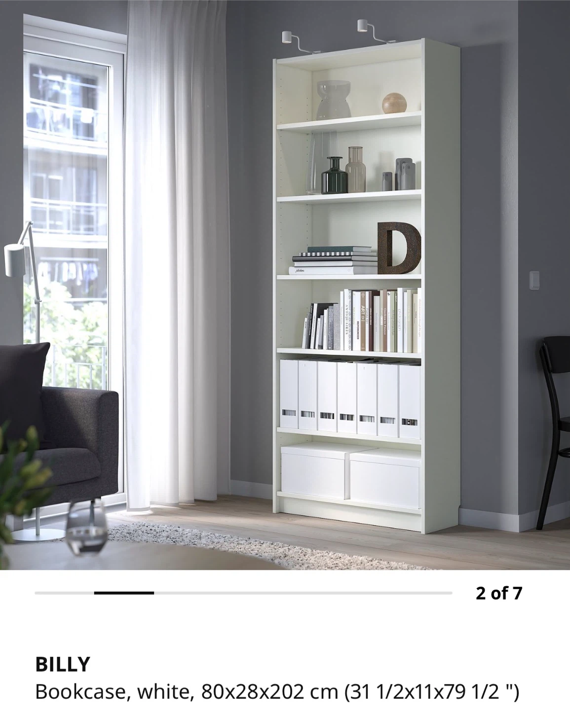IKEA BILLY Bookcase - White - photo 3