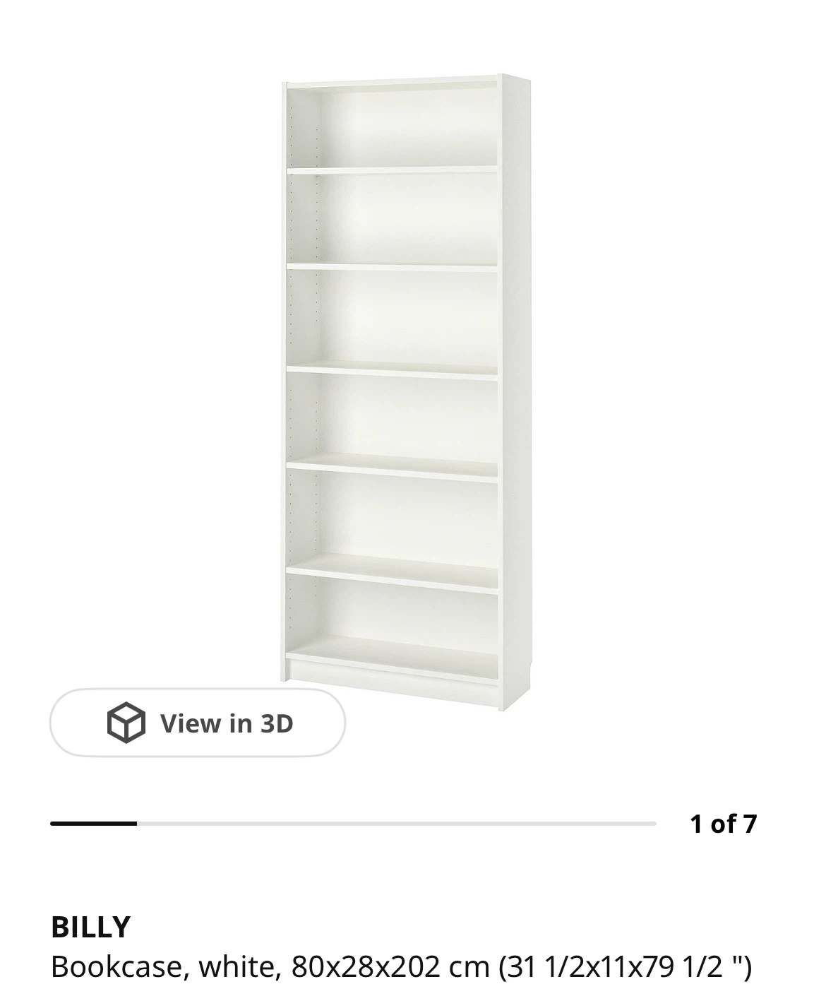 IKEA BILLY Bookcase - White - photo 5