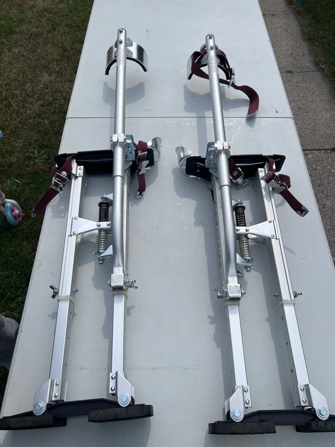 Circle Brand EZ Stride Aluminum Adjustable Stilts – Size 15”–23”