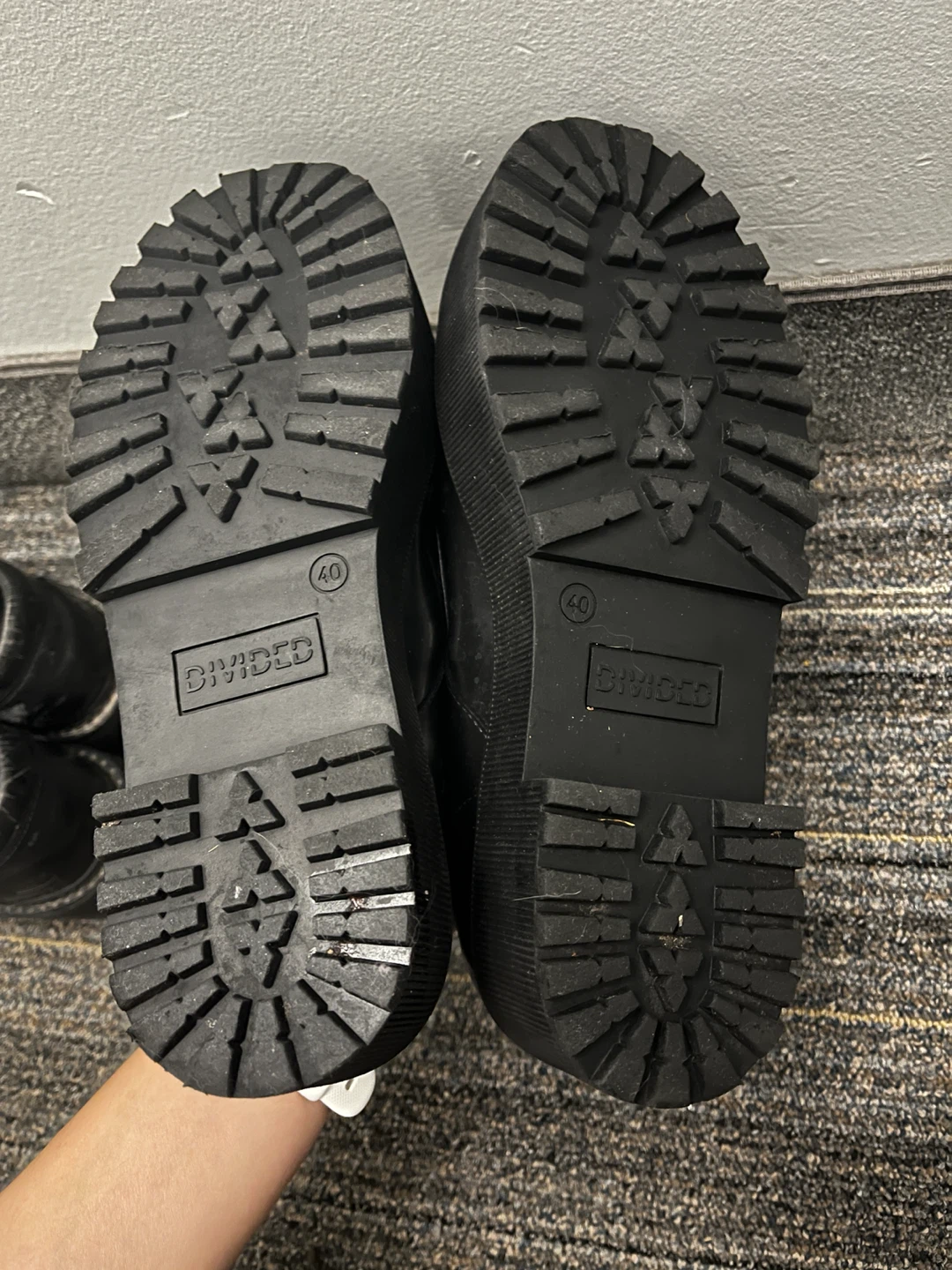 Divided Black Platform Shoes - Size 40 - photo 3