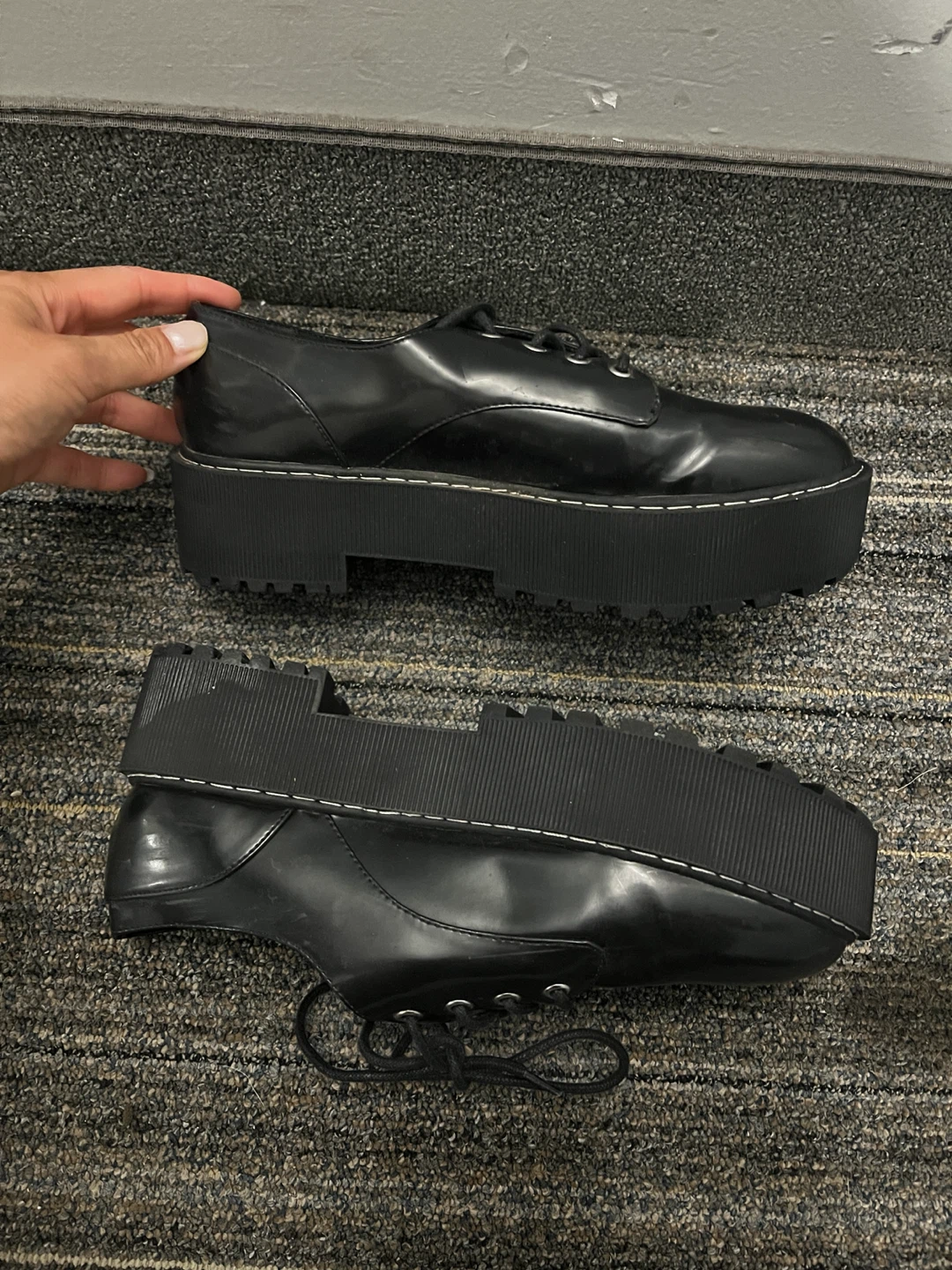 Divided Black Platform Shoes - Size 40 - photo 5