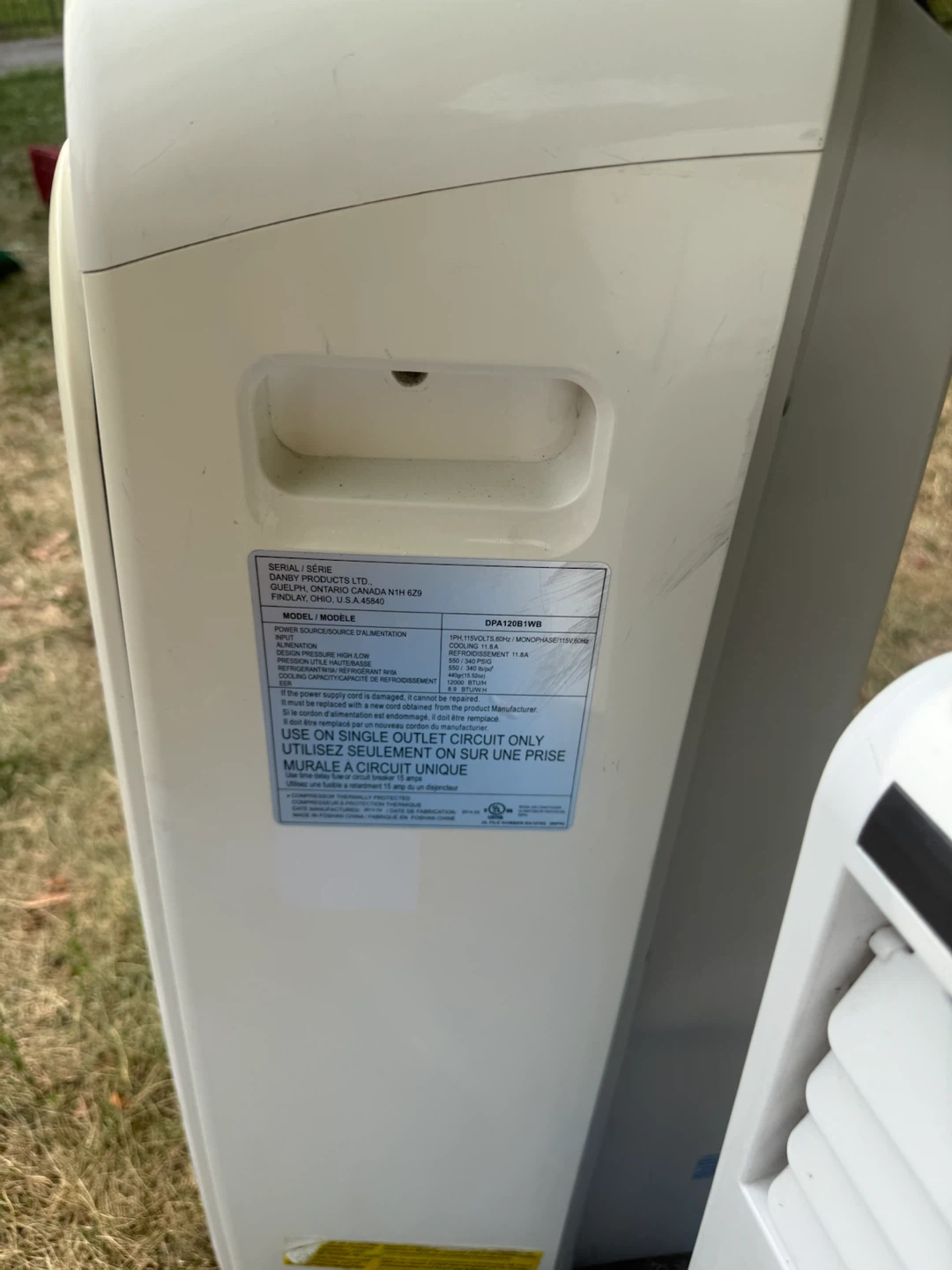 Danby 12000 BTU Portable Air Conditioner - photo 2