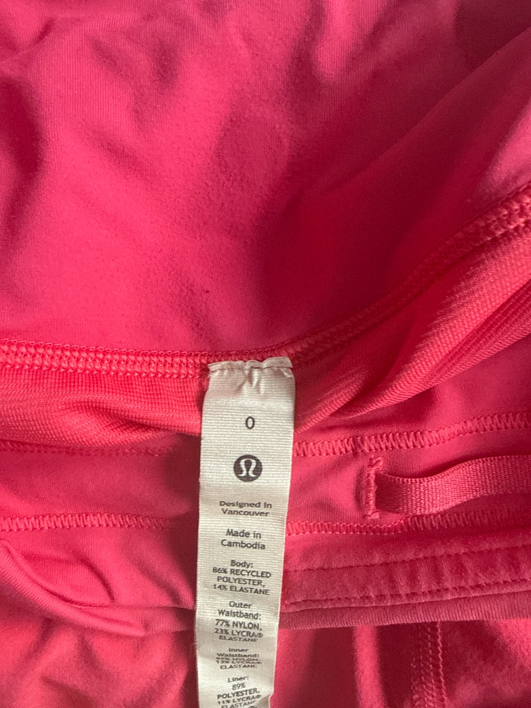Lululemon Pink Running Shorts Size 0 - photo 3