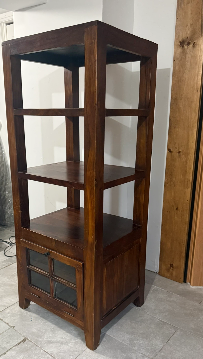 Solid Wood Display Bookcase / Storage Cabinet - photo 2