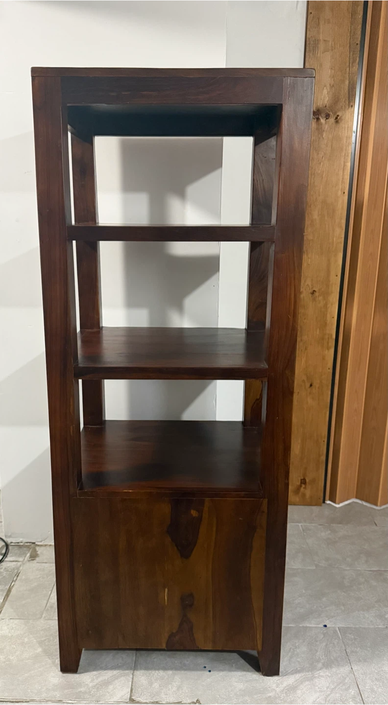 Solid Wood Display Bookcase / Storage Cabinet - photo 3