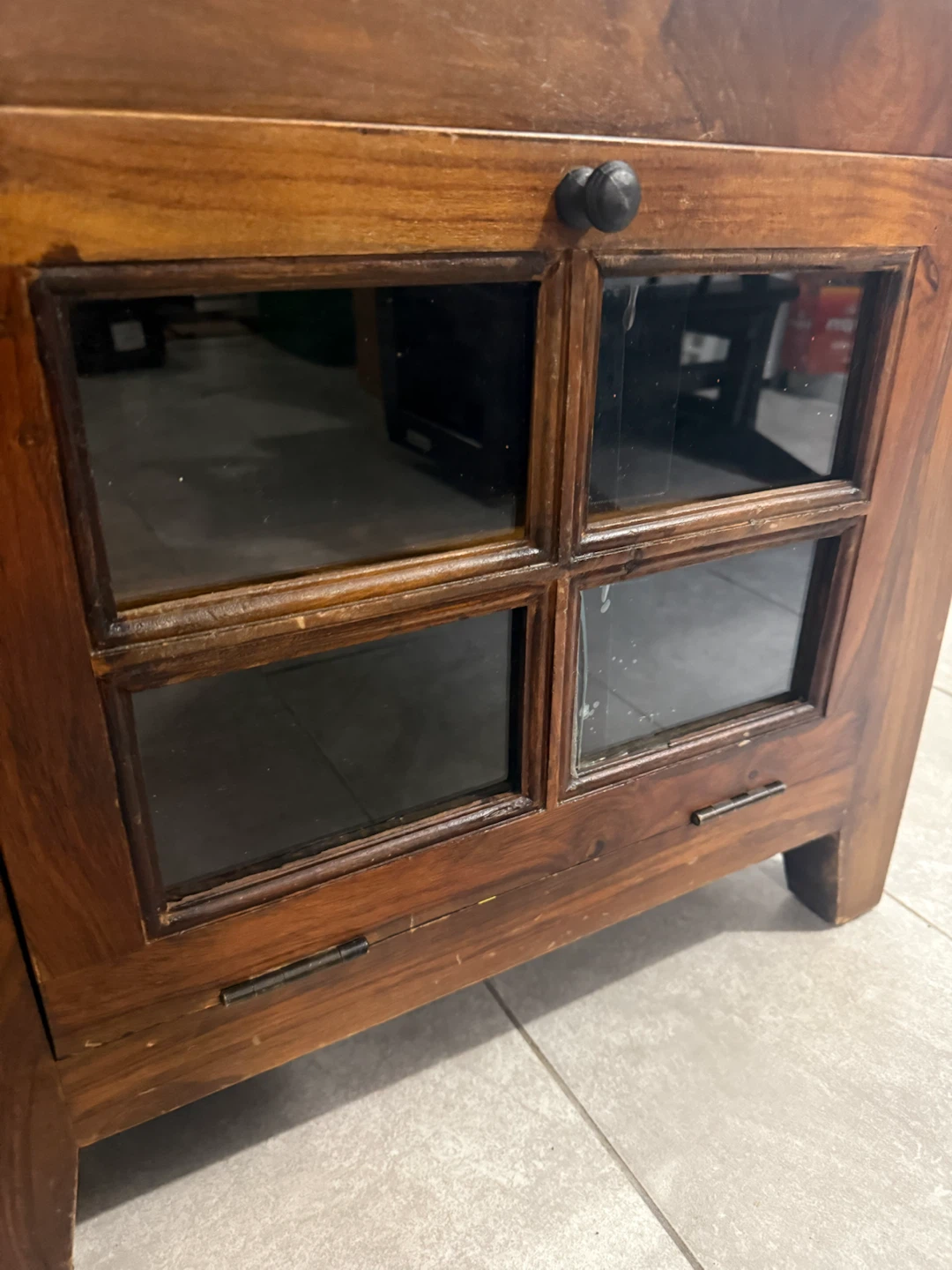 Solid Wood Display Bookcase / Storage Cabinet - photo 5