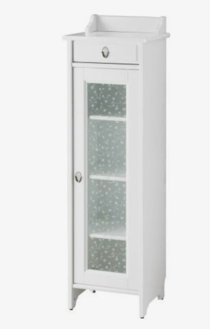 IKEA Flaren Tall Storage Cabinet with Glass Door