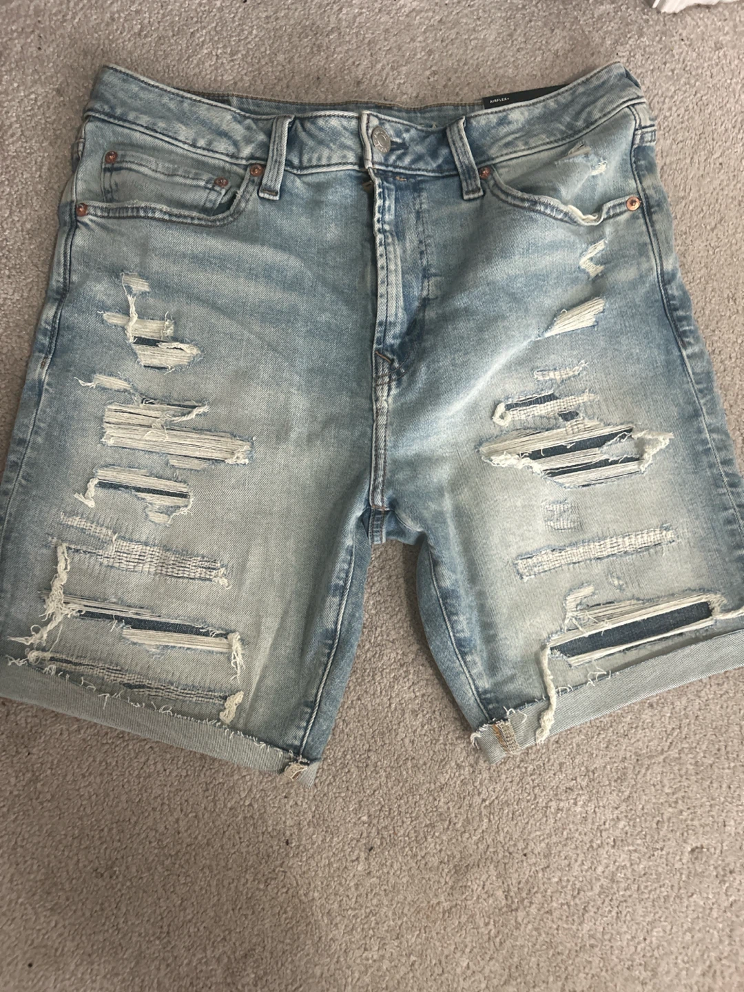 American Eagle Ripped Jean Shorts - photo 2