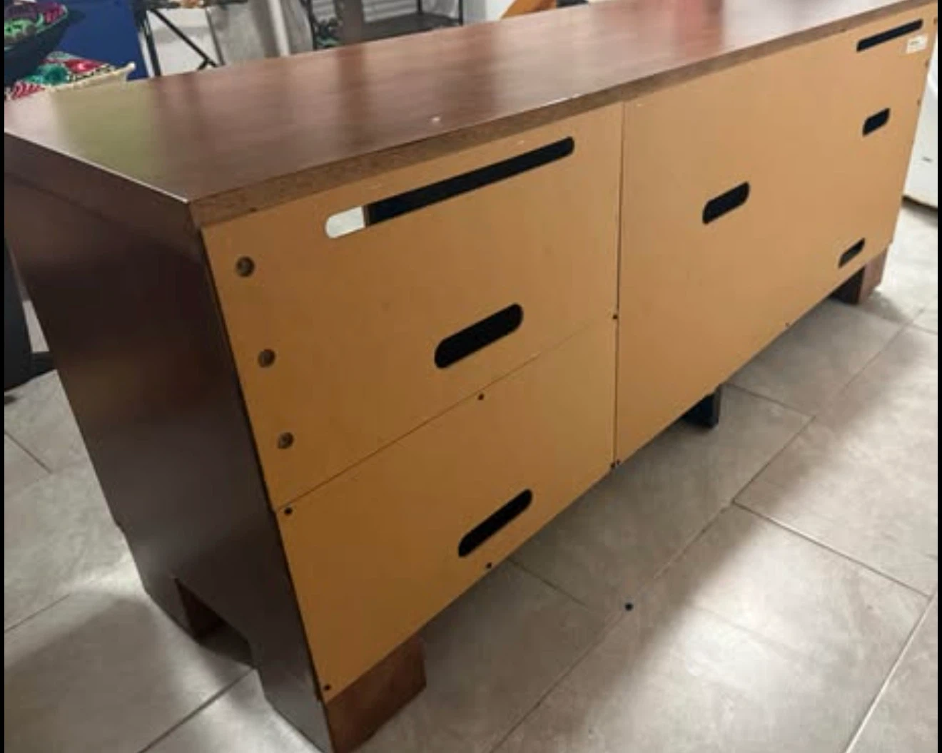Modern Cherry Wood TV Stand / Media Console – 60” - photo 4