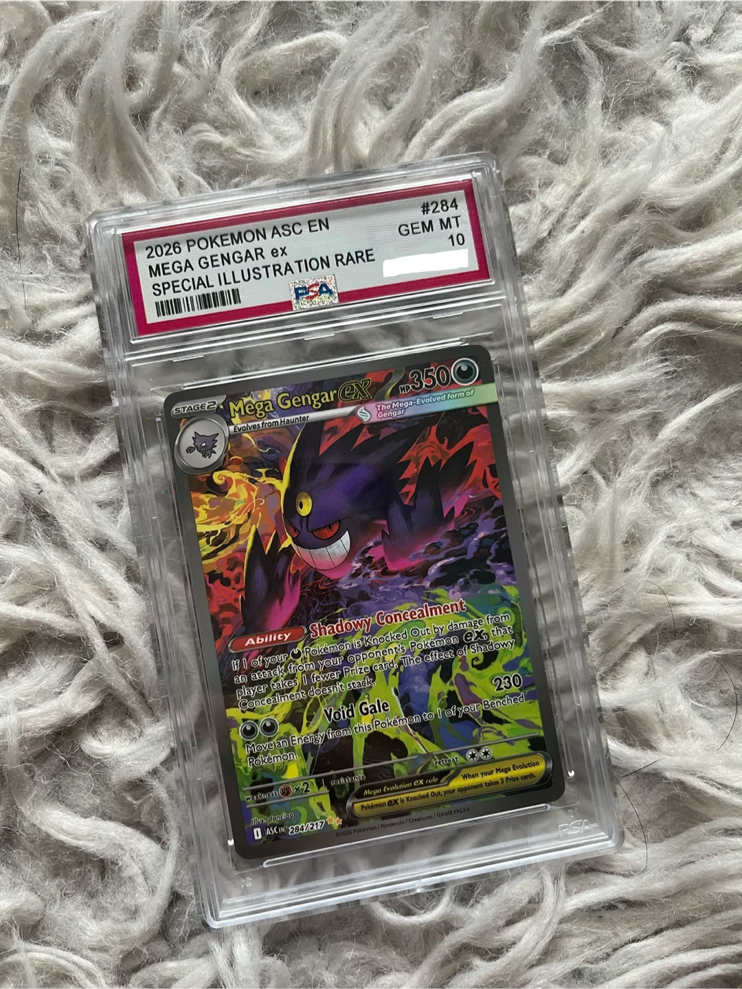PSA 10 Mega Gengar EX 284/217 Ascended Heroes Pokemon TCG