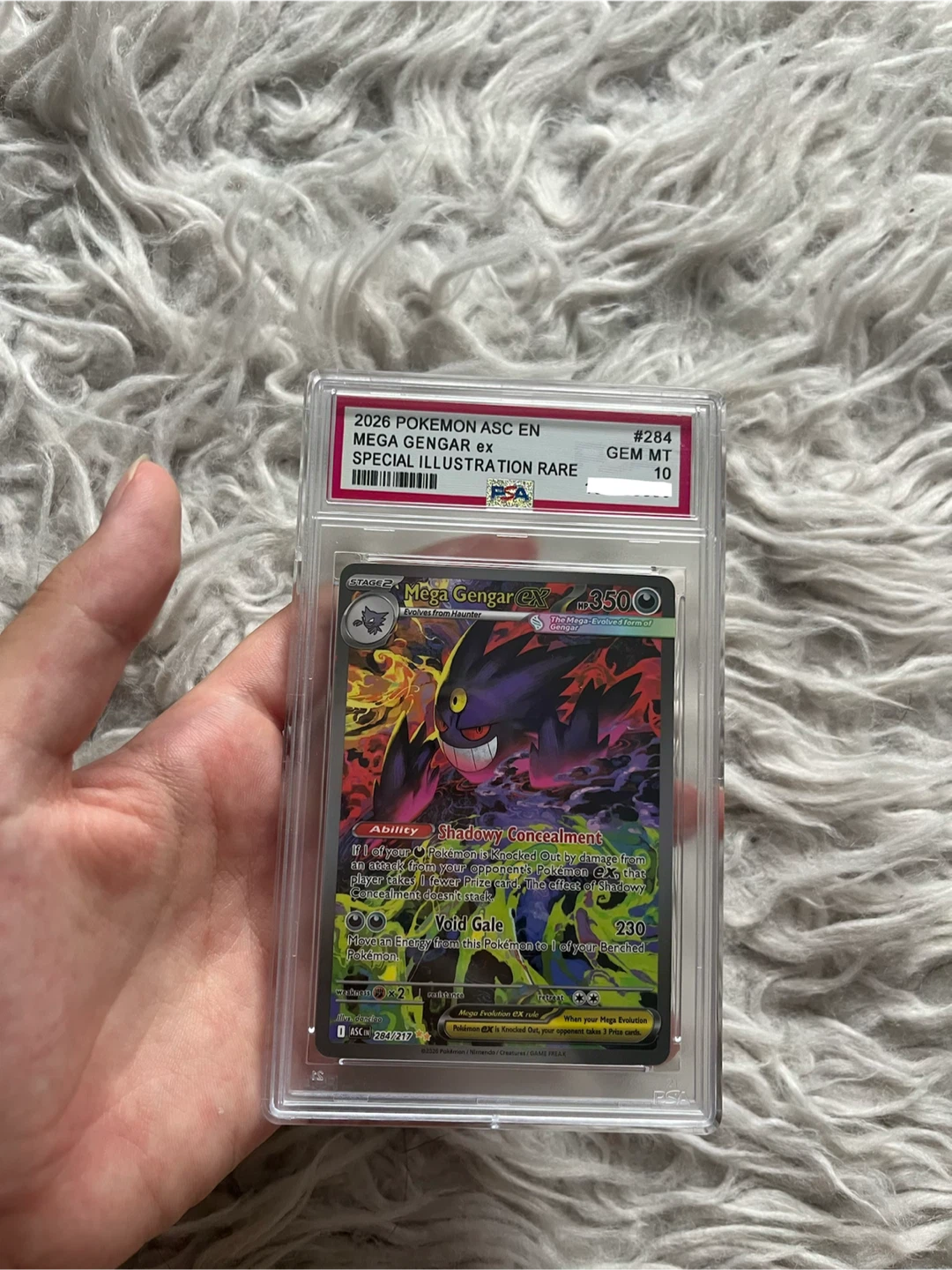 PSA 10 Mega Gengar EX 284/217 Ascended Heroes Pokemon TCG - photo 3