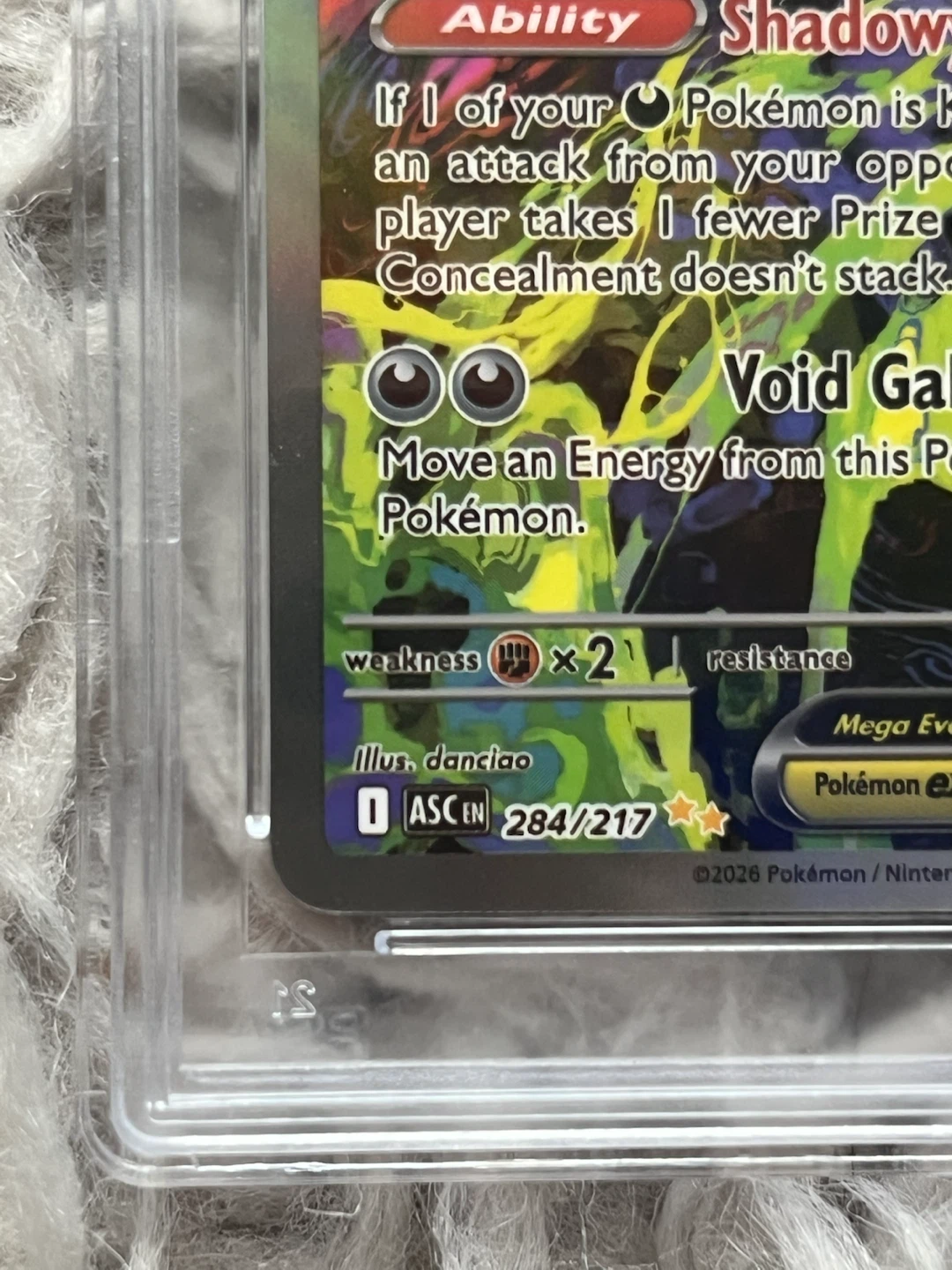 PSA 10 Mega Gengar EX 284/217 Ascended Heroes Pokemon TCG - photo 5