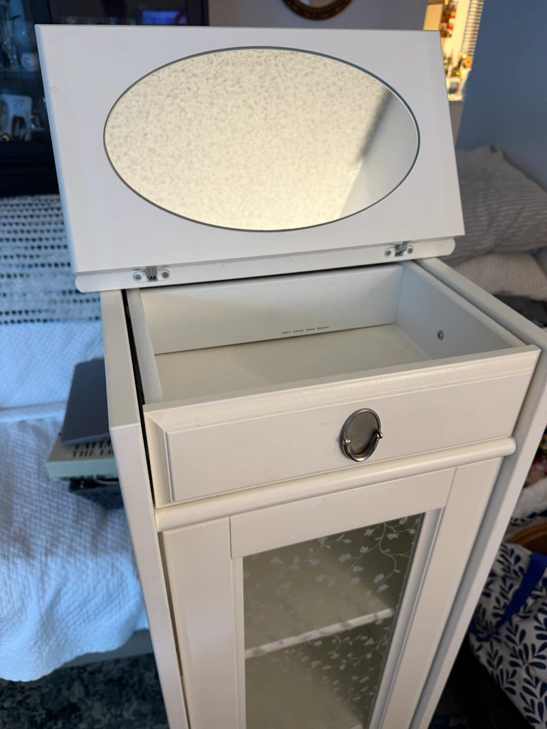 IKEA Flaren Tall Storage Cabinet with Glass Door - photo 3