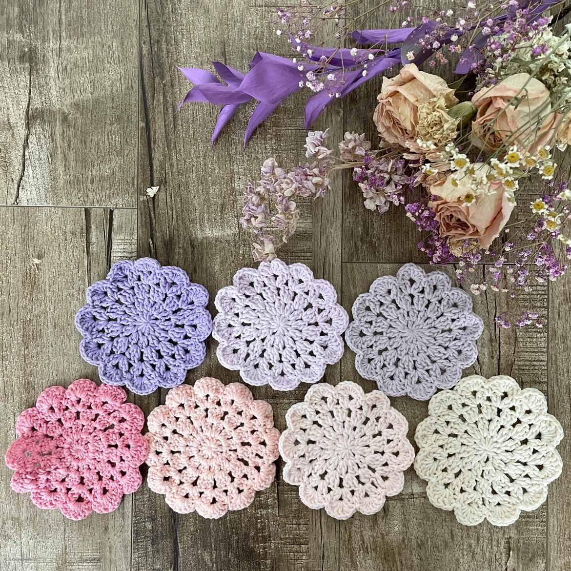 BRAND NEW 🥕 Handmade Crochet Coasters