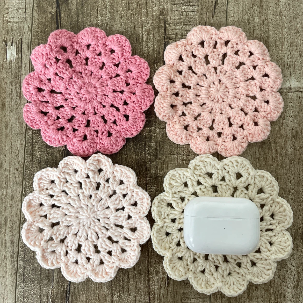 BRAND NEW 🥕 Handmade Crochet Coasters - photo 3
