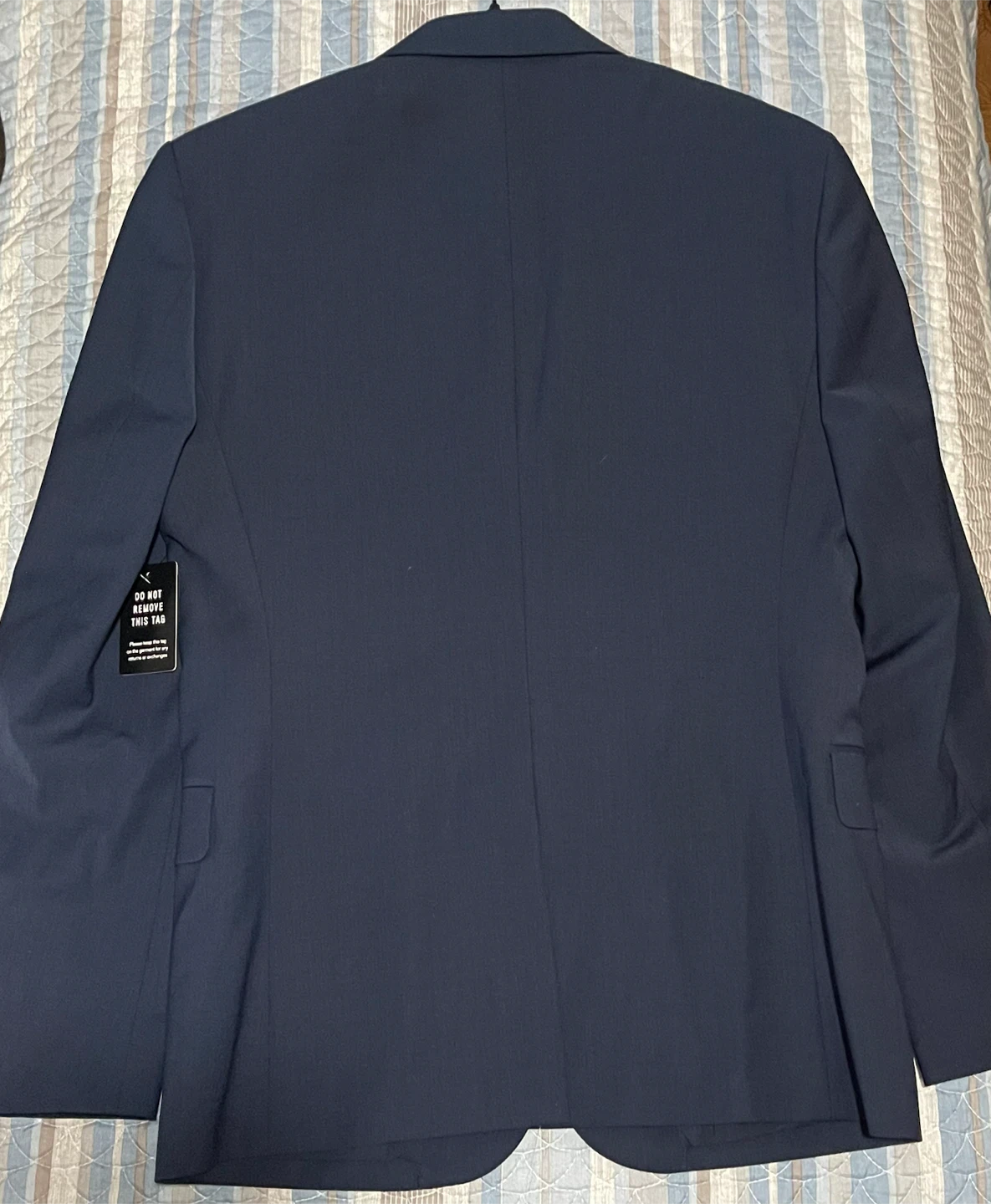 EXPRESS Navy Blue Extra Slim Fit Blazer - Size 36S - photo 4
