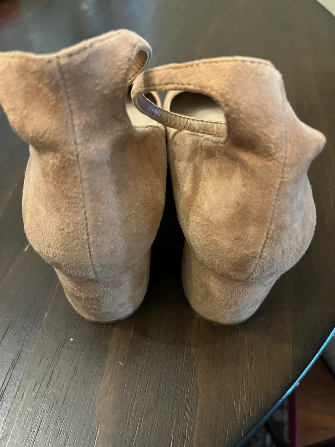 ALDO Tan Suede Heels Sz 38.5 (8) - photo 2