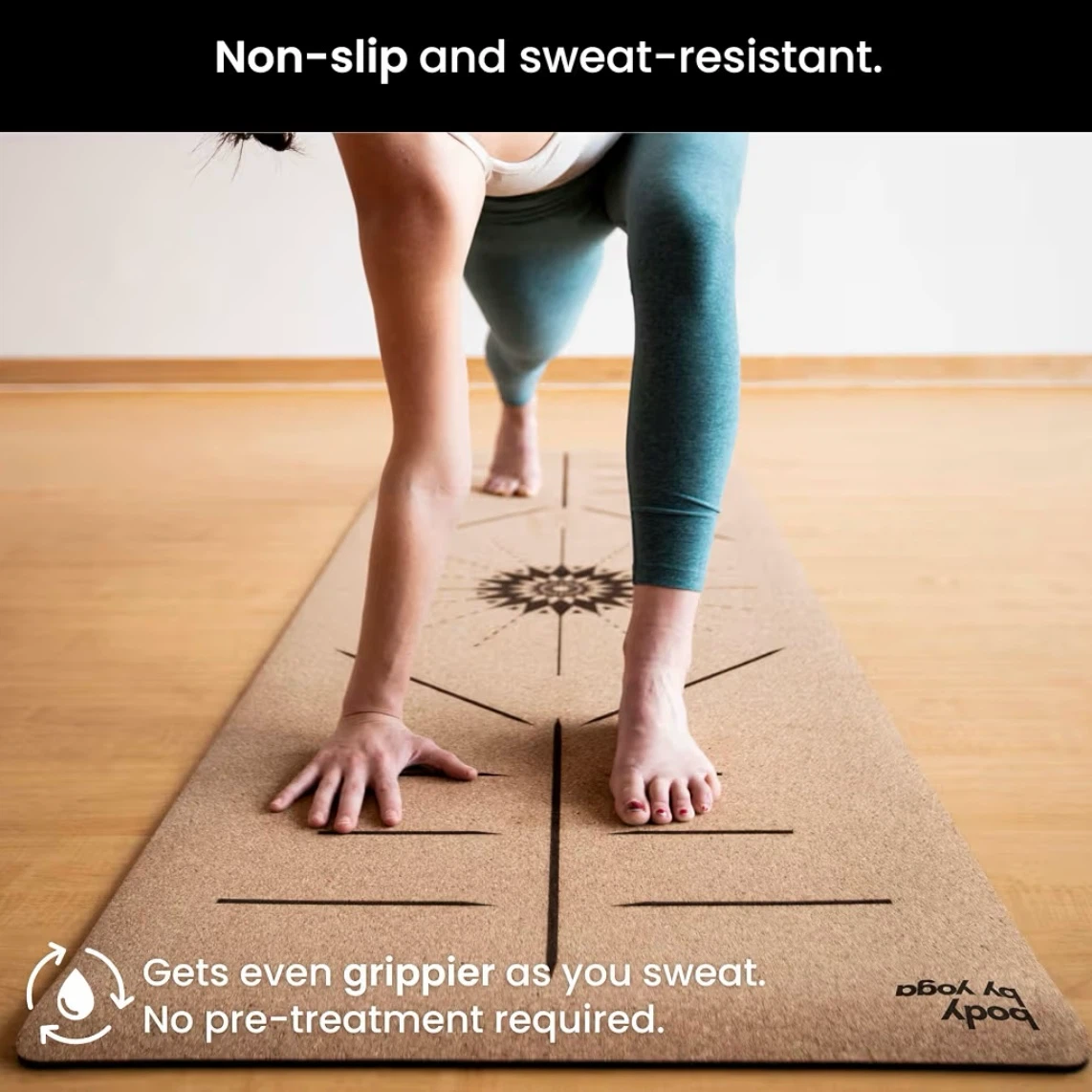 New in Box Body By Yoga Luxury Cork Yoga Mat - photo 2