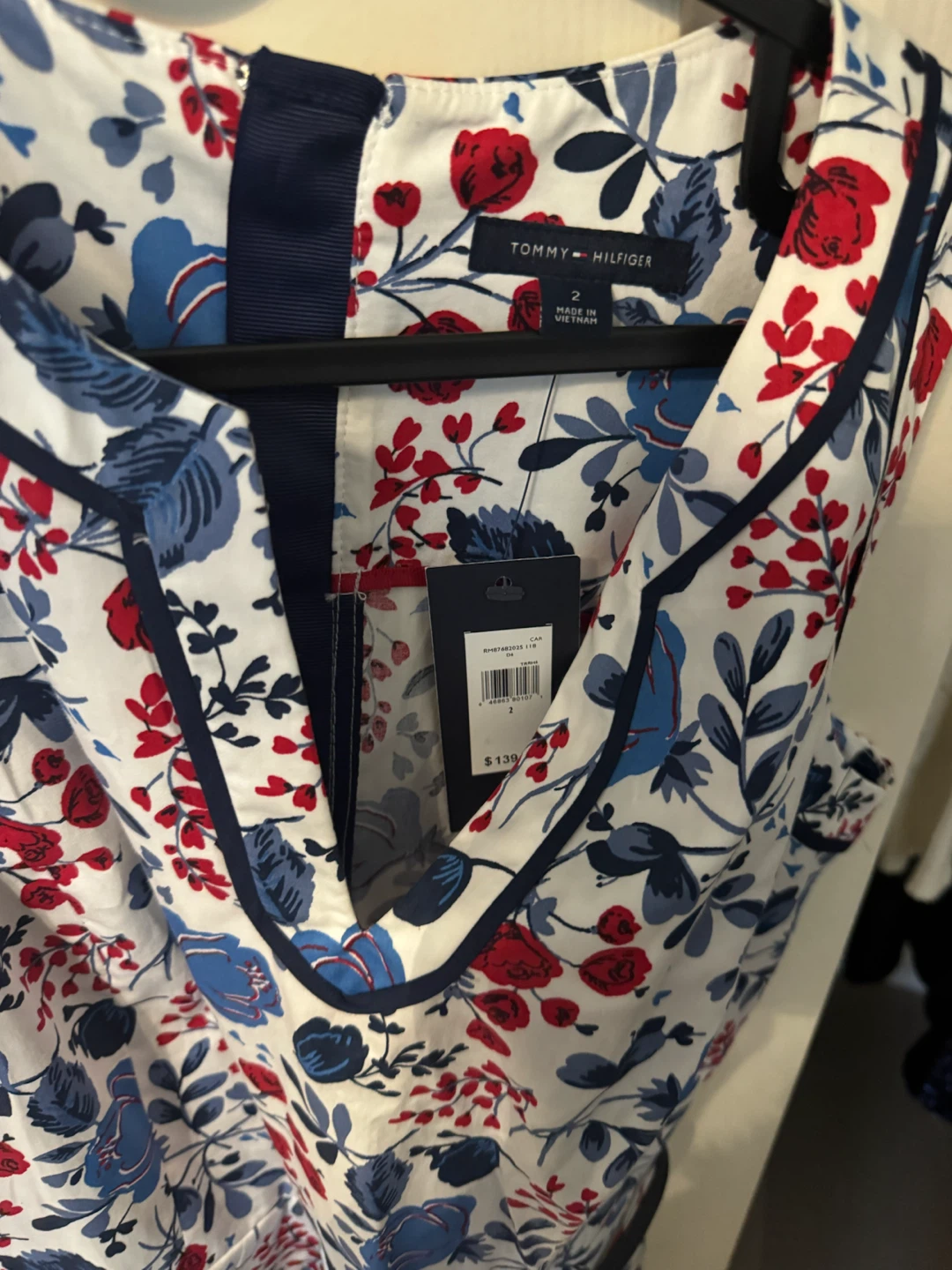NWT Tommy Hilfiger Floral Sleeveless Dress Size 2 - photo 3