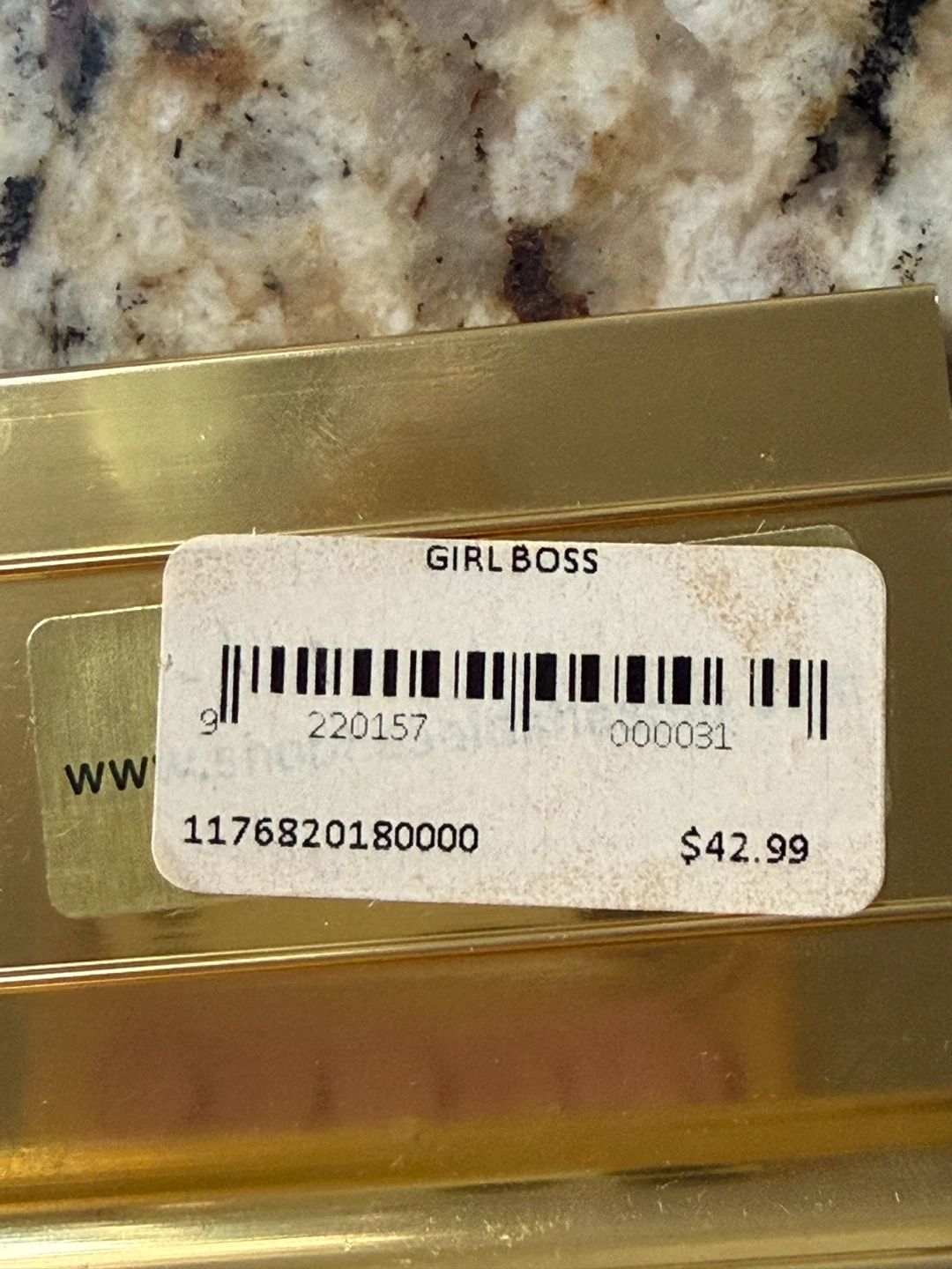 Elte mrkt - girl boss desk plate - never used - photo 3
