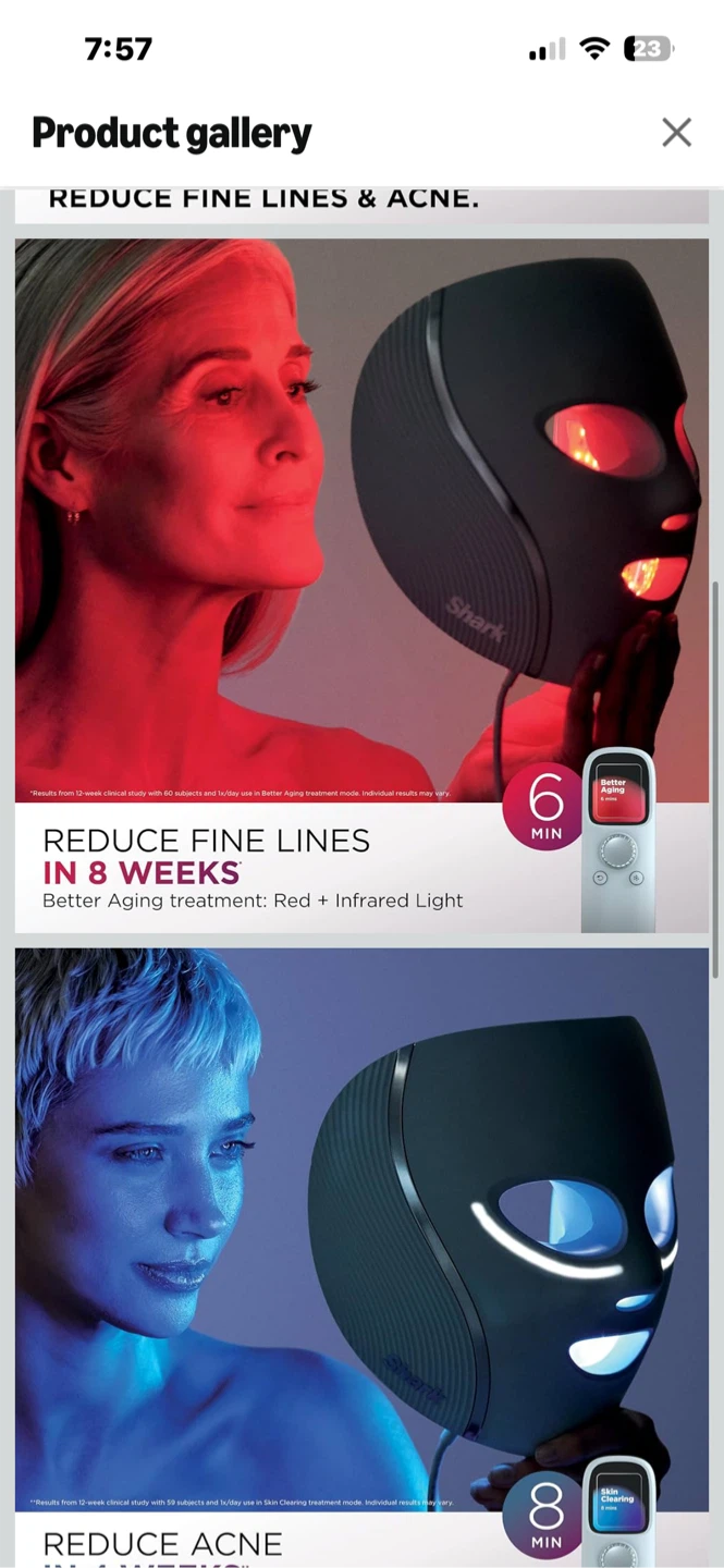 Shark CryoGlow LED Face Mask - photo 2