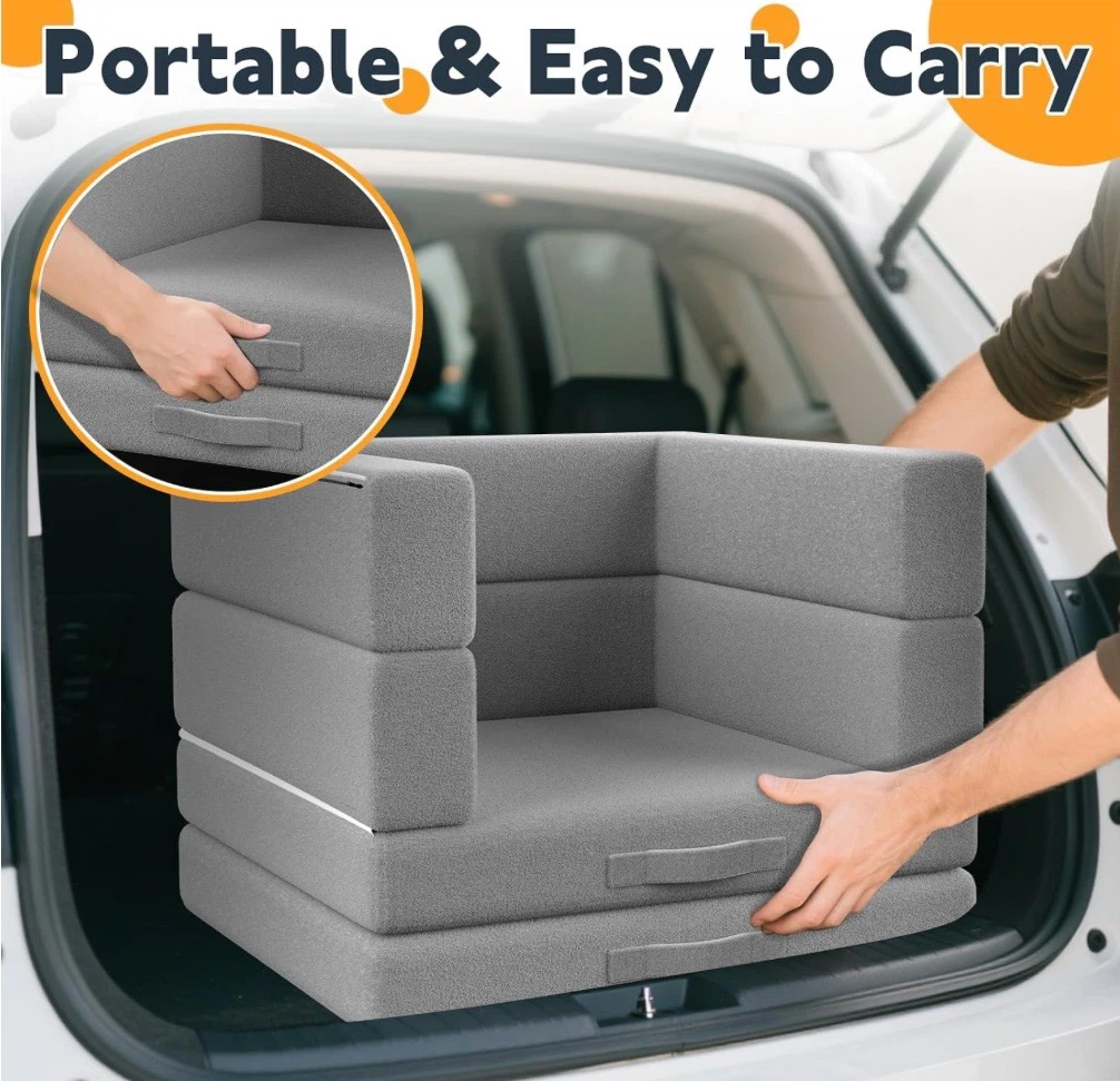 Factory Sealed 3-in-1 Foldable Toddler Travel Bed (Grey) - photo 3