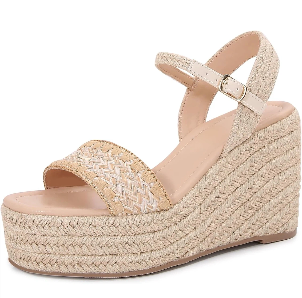Women's Espadrille Wedge Sandals（size 6）