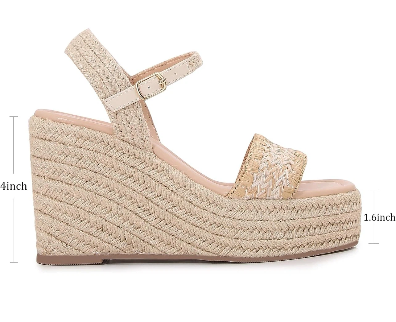 Women's Espadrille Wedge Sandals（size 6） - photo 4