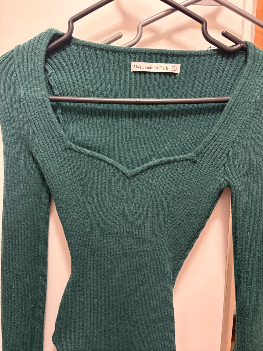 Long-Sleeve Sweetheart Sweater Bodysuit  Abercrombie - photo 2