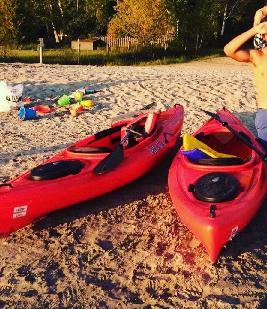 Old Town Red Kayak