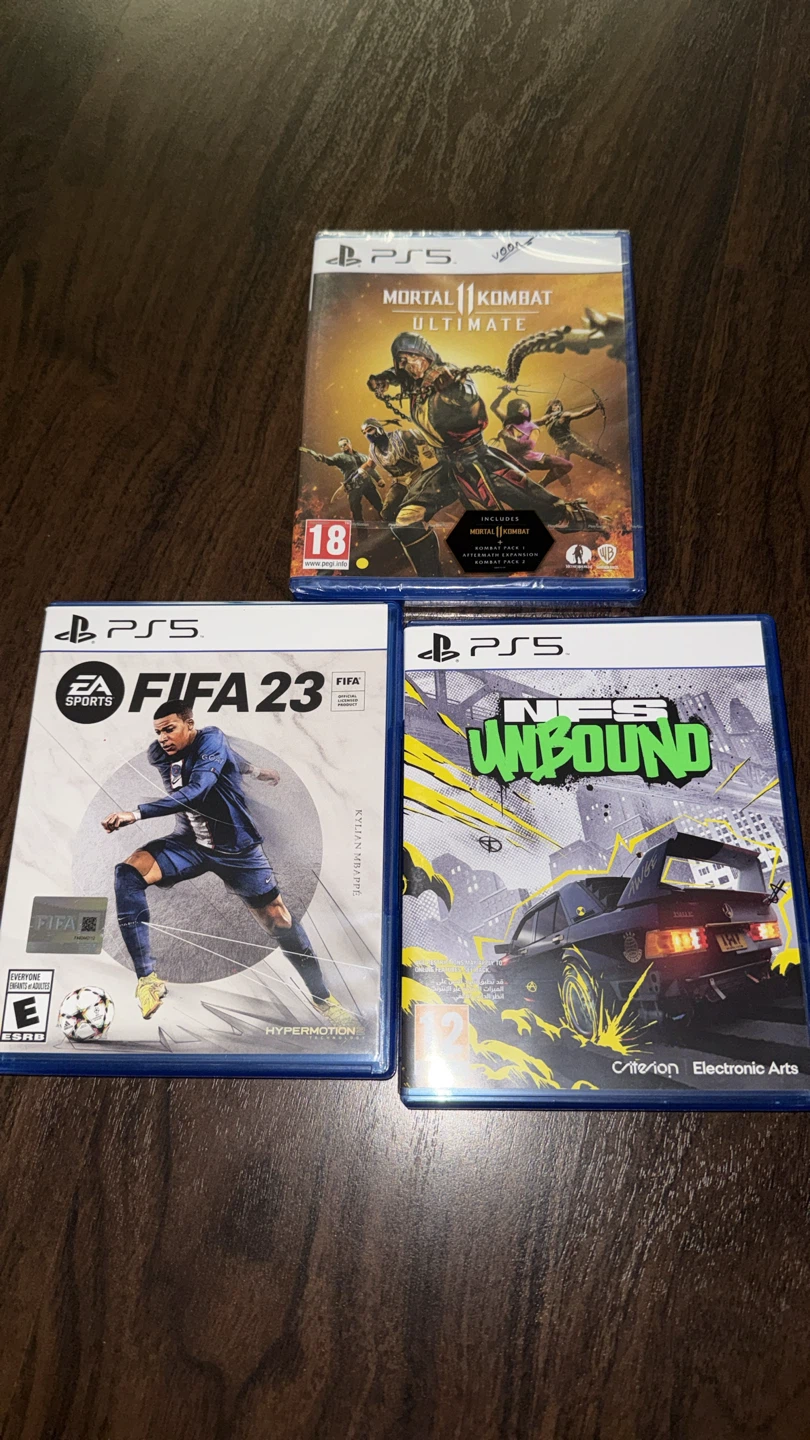 PS5 Games Bundle: FIFA 23, Mortal Kombat 11 , Need for Speed