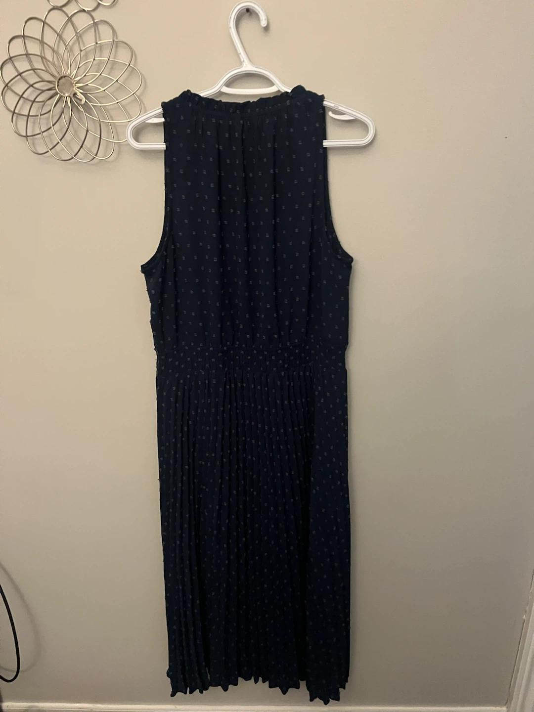 PrettyGal Navy Blue Swiss Dot Dress XL - photo 2