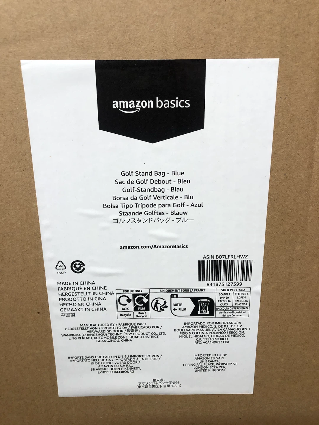 Amazon Basics Golf Stand Bag - Blue - photo 3
