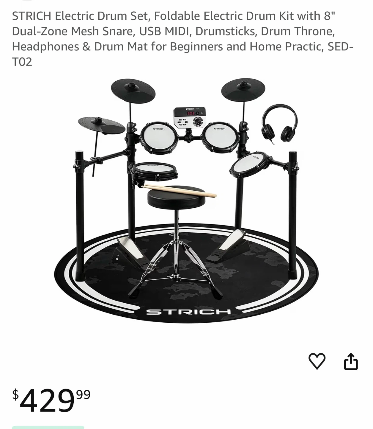 STRICH Electric Drum Set