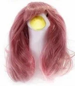 Pink Wavy Wig for porch goose