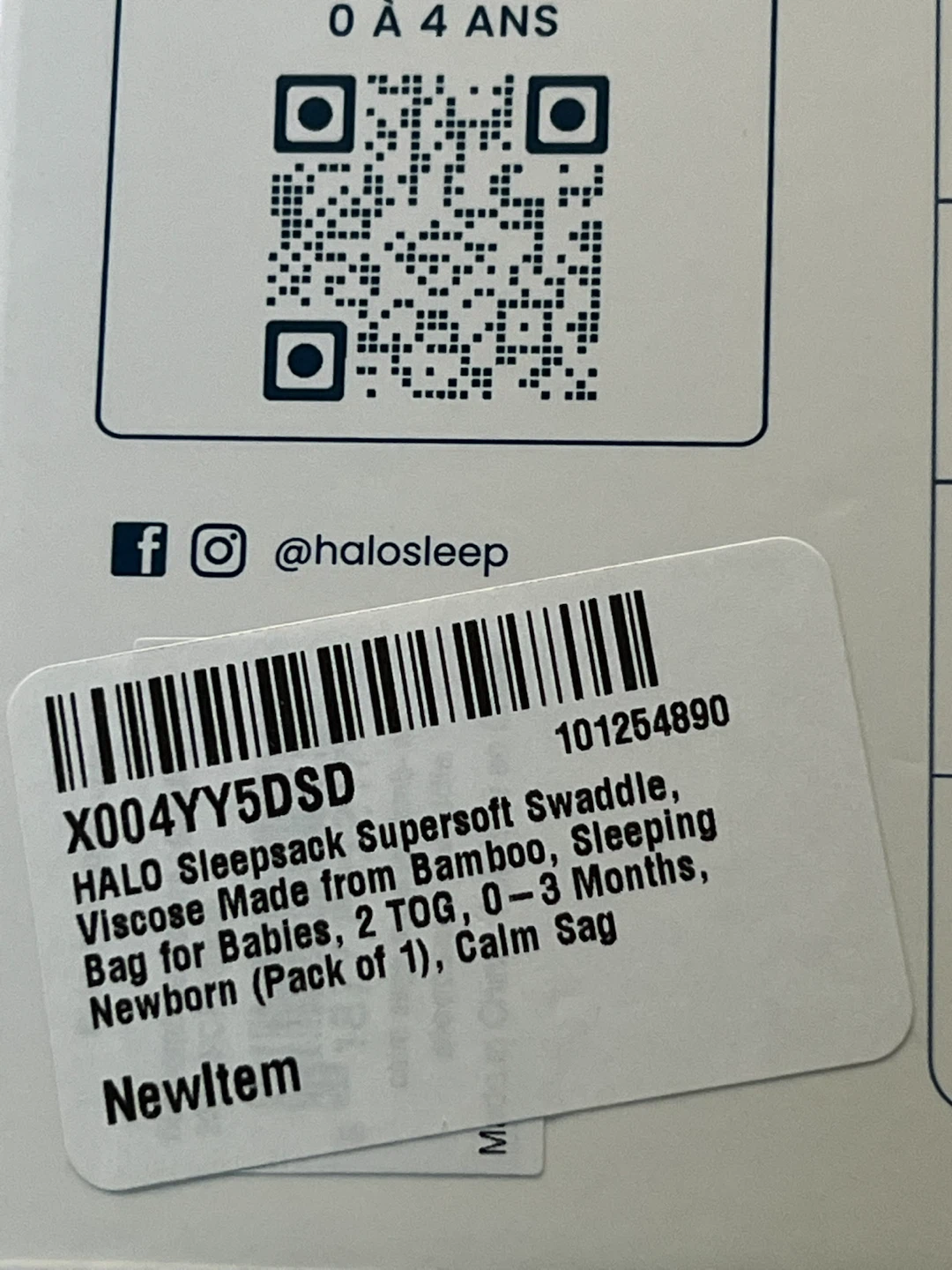 HALO SleepSack Swaddle - Bamboo Viscose - 0-3 Months - photo 4