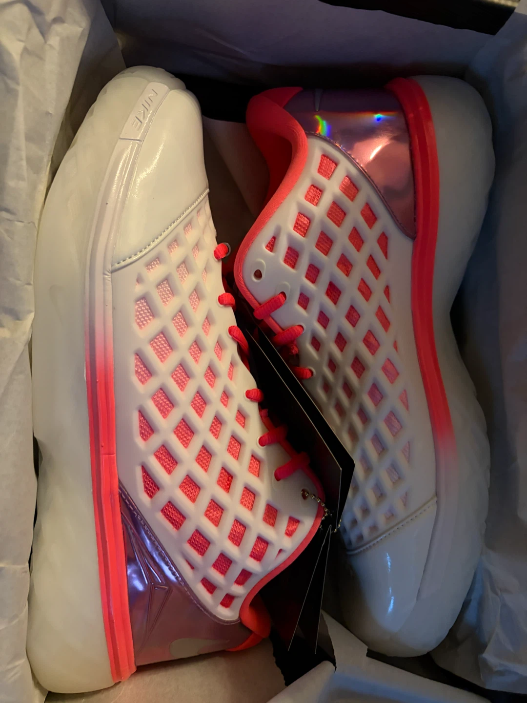 Nike Kobe III Low Protro Sail/Hot Punch Shoes - photo 3