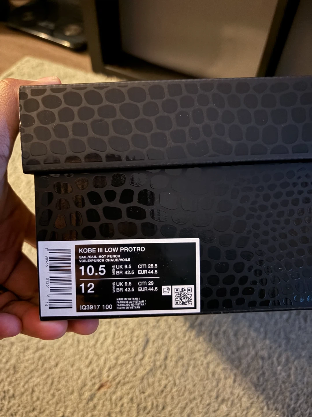 Nike Kobe III Low Protro Sail/Hot Punch Shoes - photo 4