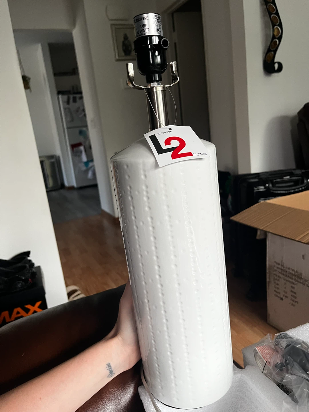 L2 Lighting White Table Lamp (Pair) - photo 2