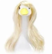 Blonde Wig for porch goose