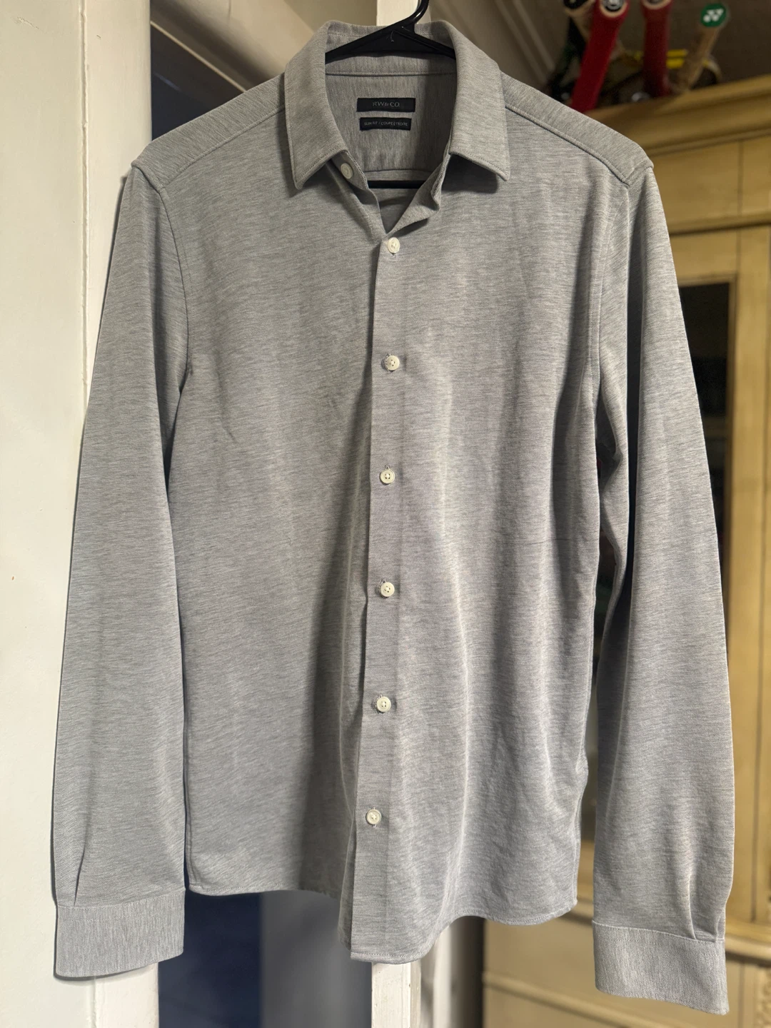 RW&CO. Slim Fit Dress Shirt – Grey/Silver