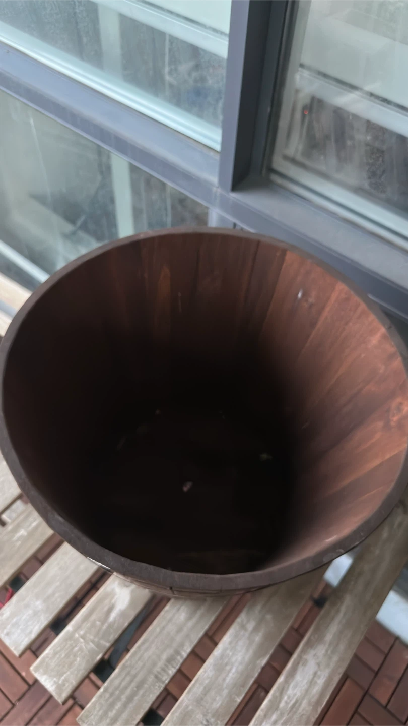 Wooden Barrel Planter - photo 3