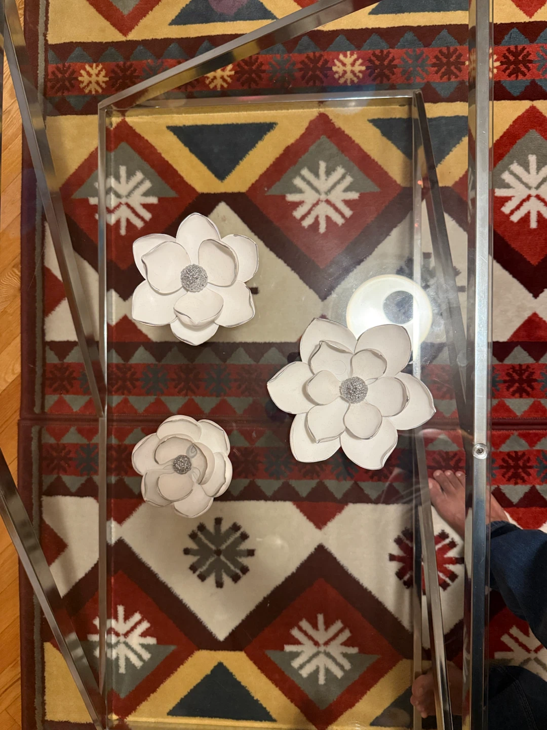 Decoration items + stand + wall clock - photo 2