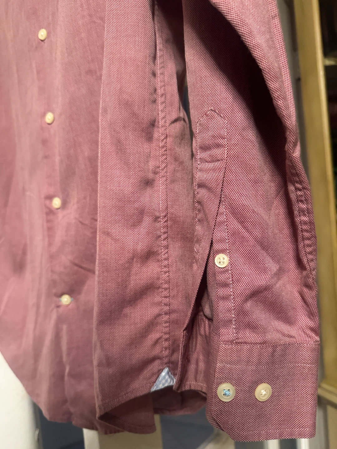 Banana Republic Grant Fit Dress Shirt – Light Maroon - photo 4