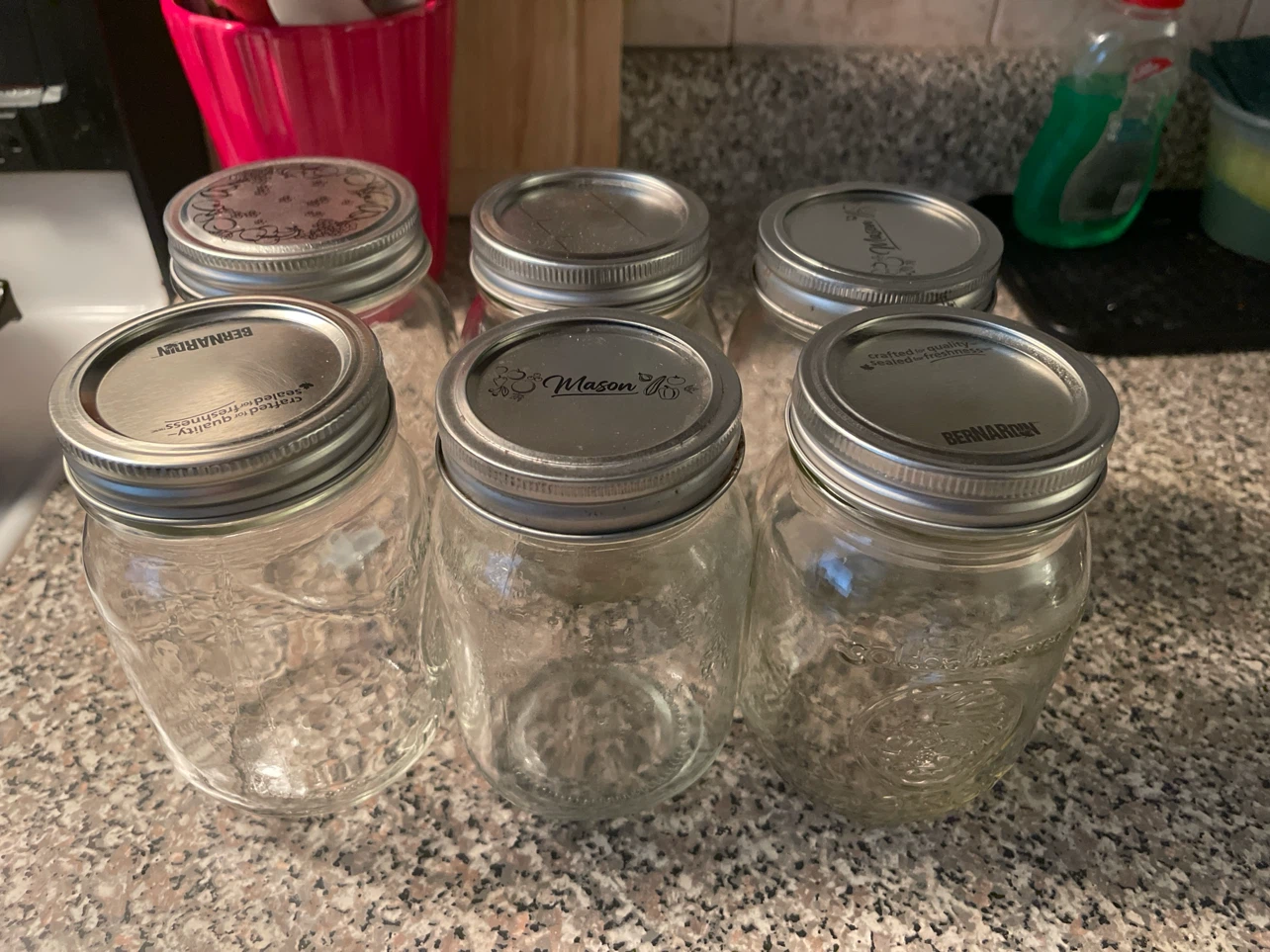 Set of 6 Mason Jars