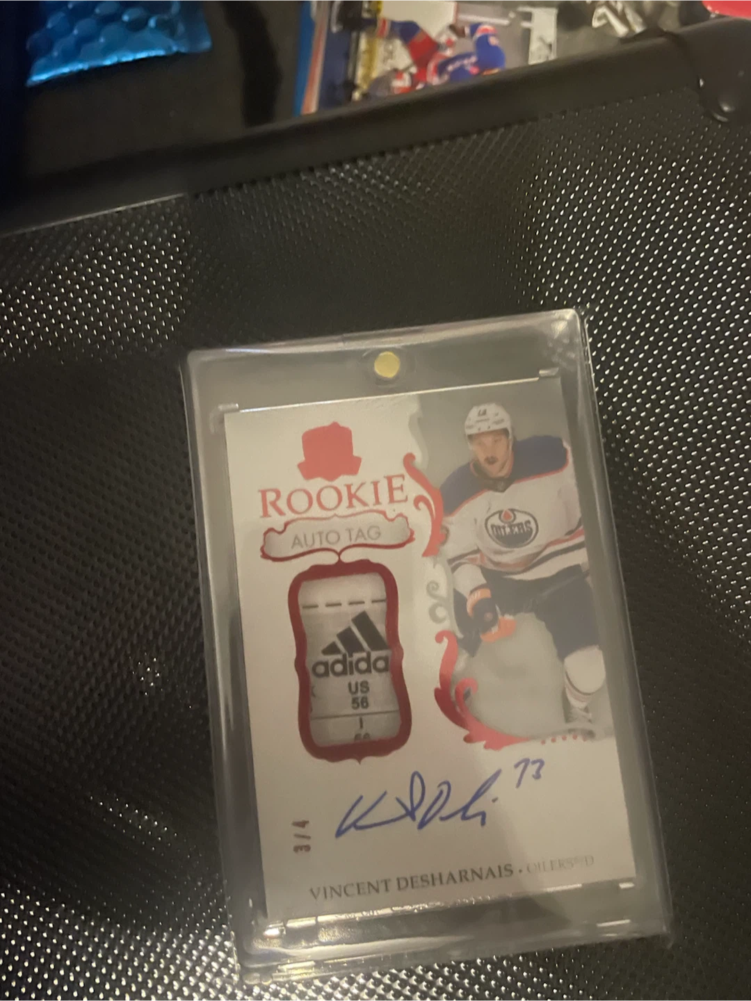 Vincent Desharnais Rookie Auto Tag Hockey Card