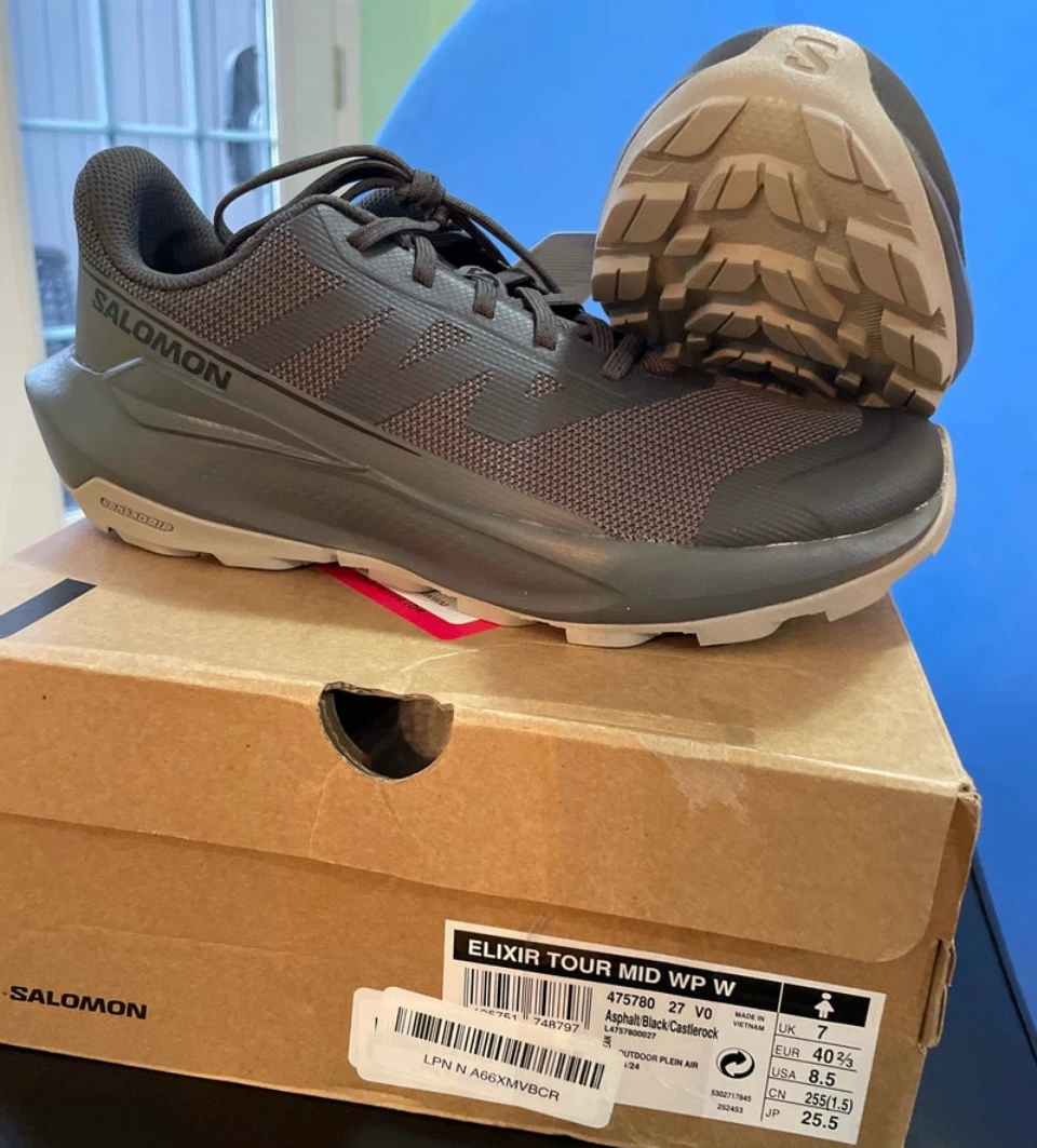 Salomon Elixir Tour Mid WP Ortholite Shoes (BNIB) - photo 3